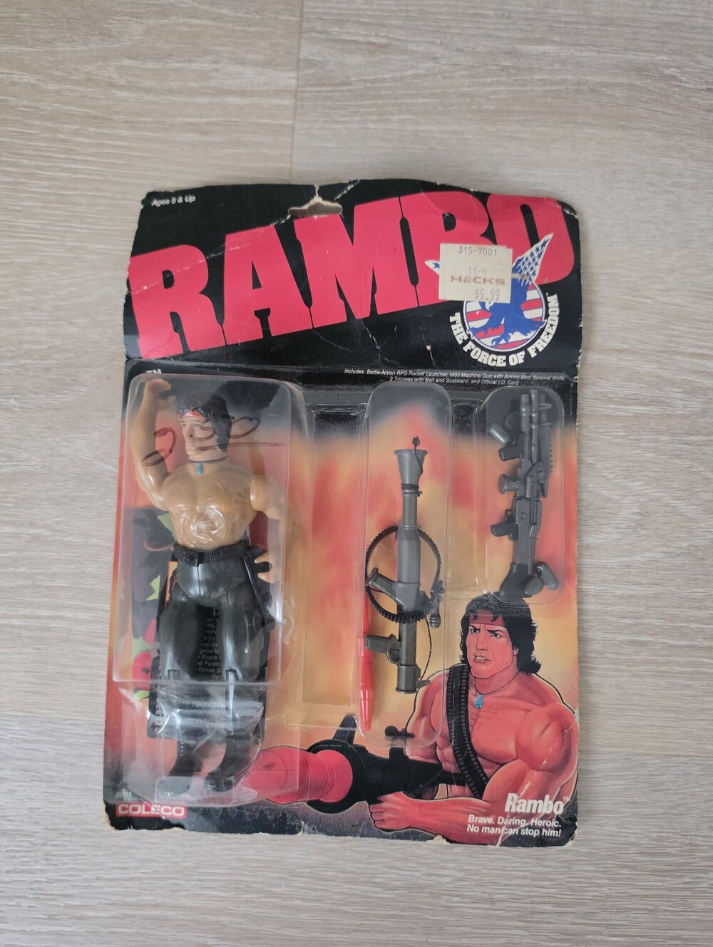 VINTAGE 1985 Coleco RAMBO Action Figure - The Force Of Freedom